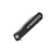 Petrified Fish Forward Linerlock Flipper D2 Satin Drop Point Sculpted Black G-10 PF818DS
