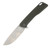 Petrified Fish Loco Linerlock Flipper Satin D2 Drop Point Blade Green G-10 Handle