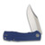Petrified Fish Victor Blue Folding Knife 3.6in Satin Clip Point Blade