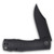 Petrified Fish Victor Black Micarta 3.6in Black Stonewash Clip Point