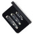 Rough Rider Black Ice Swirled Synthetic Trapper Pocket Knife Set RR2691