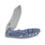 Hinderer XM-18 Black/Blue G10 Stonewash Blue Titanium 3.5in Skinner