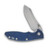 Hinderer XM-18 Black/Blue G10 Stonewash Blue Titanium 3.5in Skinner