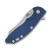 Hinderer XM-18 Black/Blue G10 Stonewash Blue Titanium 3.5in Skinner