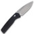 Asher Knife Co Spiro Crossbar 3.2in Plain Stonewash Drop Point