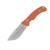 Hen & Rooster Drop Point Skinner Orange G-10 Handle Fixed Blade