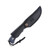 Hen & Rooster Blue and Black 4in Satin Trailing Point Fixed Blade