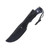 Hen & Rooster Blue and Black 4in Satin Trailing Point Fixed Blade