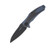 Kershaw Natrix XL Blue and Gray Folding Knife 3.75in Black Drop Point