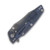 Hinderer Eklipse Battle Blue and Red 3.5in Plain Working Spear Point Back Closed