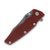 Hinderer Eklipse Battle Blue and Red 3.5in Plain Working Spear Point Front Closed