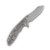 Hinderer XM-18 Folding Knife 3.5 Inch Plain Stonewash Skinner Back Open