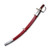 Cold Steel Polish Fixed Blade Saber 32in Plain Edge Red Leather CS88RPS