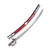 Cold Steel Polish Fixed Blade Saber 32in Plain Edge Red Leather CS88RPS