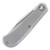 Daedelus Knife Co. Lab Folding Knife Gray 2.99in Plain Satin Clip Point Front Closed