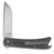 ESNYX Silver Line Beer Buster Mokuti Shield Black 3.02in Plain Satin Drop Point Back Open 1