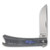 ESNYX Silver Line Beer Buster Mokuti Shield Blue 3.02in Plain Satin Drop Point Front Open 1