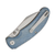 Tenable Nesstreet Folding Knife Blue Micarta 3.58in Plain Edge Satin