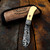 Crouch Knives Trapper with Doug Ponzio Damascus Pouch Back