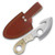 Frost Chipaway Bucktail Classics Bone 3.75in Satin Guthook Fixed Blade