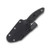Jackalope Knives Banshee 2.75 Inch Plain Black Stonewash Clip Point in Sheath 2
