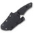 Jackalope Knives Chupacabra 2.62 Inch Plain Black Stonewash Upswept in Sheath 1
