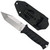 Takumitak Fulcrum Black G10 4.5in Polished Tanto Point Fixed Blade