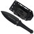 Takumitak Sentinel Black G10 5.5in Black Spear Point Fixed Blade Knife