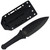 Takumitak Sentinel Black G10 5.5in Black Spear Point Fixed Blade Knife