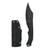 Takumitak Alert Black G10 5in Black Stonewash Clip Point Fixed Blade