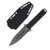Takumitak Hitter 5.5in Black Stonewash Spear Point Fixed Blade Knife