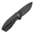 LionSteel Nano Purple Haze Folding Knife 2.56in Black Drop Point Blade