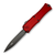 Microtech Hera II Mini Red OTF Auto Knife 3in Apocalyptic Bayonet