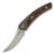 Suprlativ Piranha M4 Satin Blade Titanium Dark Blast Handle Mars Valley Fat Carbon