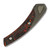 Suprlativ Piranha M4 Satin Blade Titanium Dark Blast Handle Mars Valley Fat Carbon