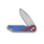 V3549OP Kizer Assassin Nitro V Blade Red & Blue Anodized Aluminum Handle