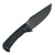 Hogue Extrak XL Black 3.9in Cerakote Coated Clip Point Fixed Blade HG35854