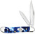 Case XX Blue Crackle Kirinite Peanut Folding Knife