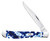 Case XX Blue Crackle Kirinite Slimline Trapper Folding Knife