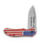 Trump 2024 You Missed American Flag Folding Knife 4.5in Closed