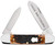 Case XX Russell Jigged Brown Bone Canoe Folding Knife
