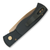 Pro Tech Auto TR-2 Black Handle With Textured Corners Rose Gold Magnacut Blade Plain Edge