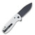Kizer Amicus Folding Knife White 2.95 Inch Plain Black Drop Point