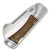 Rough Ryder Camp Side Cleaver Brown Burlap Micarta