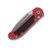 Microtech LUDT Gen III Red Auto Knife 3.5in Apocalyptic Drop Point