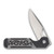 Kizer Mini Militaw Gray and Black 2.82in Plain Satin Drop Point Front Open 2