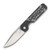 Kizer Mini Militaw Gray and Black 2.82in Plain Satin Drop Point Front Open 1