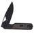 Kizer Militaw Green and Black 3.36 Inch Plain Black Drop Point Back Open 2
