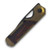 Kizer Mini Militaw Folding Knife 2.82 Inch Plain Black Drop Point Front Closed
