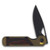 Kizer Mini Militaw Folding Knife 2.82 Inch Plain Black Drop Point Front Open 2
